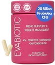 Vitamines complètes de la ménopause - Ashwaghanda, probiotiques, vinaigre de cidre de pomme pour la gestion du poids, flashs chauds, sueurs nocturnes, ballon, équilibre hormonal - Vegan 60 Caps Suppléments de ménopause pour femmes non-OGM