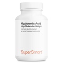 Supersmart supplément à l'acide hyaluronique 300mg par jour (Hyaluronate de sodium) - poids moléculaire élevé 1,2 million de Daltons