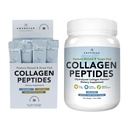 AMANDEAN Collagen Peptides Bundle. 1kg & Stick Packs. Gras-Fed, Enzymatisch Gehydrolyseerd, Type 1 & 3. Eiwit met 18 Aminozuren voor gezonde huid, haar, nagels. Gemakkelijk te mengen, ongearomatiseerd, niet-GMO
