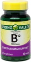 Spring Valley - Vitamine B-12 1000 mcg, Getimed Loslaten, 60 tabletten