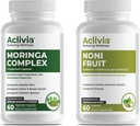 Noni Fruit & Moringa Bundle - Hawaiian Noni Extract 4000mg (8:1) & Oleifera Leaf & Seed Extract 5000mg - Traditioneel kruidensupplement Superfood Complex - 60 capsules elk