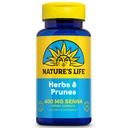 Herbes et pruneaux de la nature 400mg Senna & Herbal Blend pour un soutien à la digestion saine.
