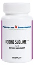Iodine Sublime® 12,5mg 200 Caplets à haute teneur en biodisponible avec iode de potassium pour la thyroïde et le métabolisme