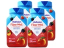 VitaFusion, Fiber Well Gummies, Fiber Supplement, diverse smaken - 90 gummies, Pack van 4