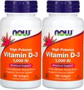 Nu Voedingsmiddelen - Vitamine D3-1000iu (180 softgels) 2 VERPAKKING