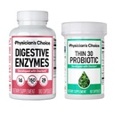 KEUZE van de arts - Beat Bloat + Ondersteuning Weight Management Bundle: Decompensative Enzymes 180ct + Thin-30 Probiotic 60ct - Waarde Pack