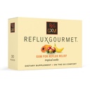 Reflux Gourmet Tropical Soothe Gum Alginate Therapy Natriumbicarbonaat Gum voor Acid Reflux, Orale, Cognitive, en Digestieve Ondersteuning, Natuurlijke met Gember, Celeriac, Aloë, Suikervrij, Glutenvrij, Veganistisch