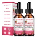 Magnesium Glycinate Liquid, High Potency Magnesium Glycinate, Citrate, Sugar Free Vegan Non-GMO Complex Supplement Promoot Nerv,Relaxation,Muscle,Sleep Support*