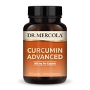 Dr. Mercola Curcumin Advanced - 500 mg Curcumin Root Extract - 95% Curcuminoids - For Vision Health, Digestion & Focus - Sustained Release - Non-GMO, Glutenvrije & Sojavrije - 30 Capsules (30 porties)