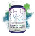 Nootropics Depot NADH + Chlorella vulgaris (Cellule cassée) 400 mg Capsules de Nicotinamide Adenine Dinucléotide 20mg de Chlorophylle 10mg de Chlorophylle Énergie, alerte, clarté mentale et vieillissement en santé, 30 Compte
