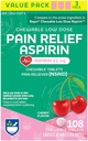 Rite Aid Adult Low Dose Aspirine 81 mg, Kauwtabletten Pijn Reliever, Cherry Flavor, 3 flessen, 36 Tellen Elk (108 Tellen Totaal) Kauwbare Aspirine › Hoofdpijn › Aspirine 81 mg voor volwassenen