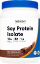 Nutricost Soja Proteïne Poeder, 1 LB Chocolade, 10 Gram eiwit per portie, vegetarisch, niet-GMO en glutenvrij