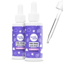 Clin d'oeil enfants gouttes de mélatonine liquide, gouttes de mélatonine naturelle pour les enfants avec 1mg par service de mélatonine liquide pour les enfants, sans drogue et non-Habit formant (2 pack)