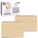 Eczeem Zeep Bar voor Gezicht en Lichaam Alle Natuurlijke Dermatitis, Psoriasis Oplossing voor Droge Itchy Flaky Huid Relief 