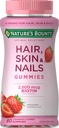 Natuur's Bounty Vitamine Biotin Optimale oplossingen Haar, huid en nagels Gummies, 200 Tellen