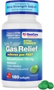 GenCare -Extra sterkte gasrelief Simethicone 125 mg (180 Softgels) Maximale sterkte anti-gas pillen voor opgeblazen verlichting, druk en ongemak - Vergelijk met Generieke extra sterkte gas X