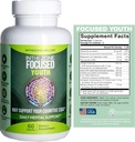 InTheZone Focused Youth - Premium Bioceutical, Nutraceutical, & Nootropic Formula for Cognitive Development, Focus, Memory, and Mental Clarity Support for Youth - 60 Capsules