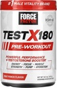 FORCE FACTOR Test X180 Pre-Workout Powder & Energy Supplement, Boost Focus & Endurance, Build Muscle & Strength, Nitric Oxid Supplement met Ashwagandaha & L-Citrulline, Fruit Punch, 30 Servers