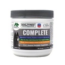 Dogzymes complets - Probiotiques, prébiotiques, glucosamine, chondritine, MSM et acide hyaluronique, soin complet de la peau et du manteau (8 once)