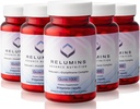 Relumins Advance Nutrition Gluta 1000 - Verminderd L-glutathion, Alpha Lipoïnezuur & Rose HIPS, Antioxidant Ondersteuning voor de huid en de algehele wellness, Made in USA - 30 Capsules x 5 Flessen (75-dagen levering)