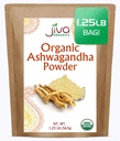Jiva Organics Ashwagandha Root Powder 1.25 Pound (20oz) - Glutenvrij, Indian Ginseng, Raw, Pure, Non-GMO, Lab Tested Ayurvedic Indian Powder