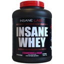 Insane Labz Insane Whey,100% Muscle Building Whey Protein, Post Workout, BCAA Amino Profile, Mass Gainer, Meal Replacement, 5lbs, 60 Srvgs, (Strawberry & Cream)