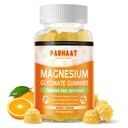 Magnesium Glycinate Gummies 1000mg - Suikervrij Magnesium Kalium Supplement met Vitamine D, B6, CoQ10 voor Kalm Mood & Slaap Ondersteuning - 60 Oranje Gummies