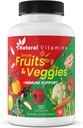 Fruit en groenten Supplement Capsules - High-Potency Daily Wellness Blend - Verpakt met essentiële vitamines, antioxidanten en mineralen - Ondersteunt evenwichtige voeding en optimale gezondheid (rood & groen)