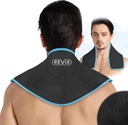 REVIX Neck Ice Wrap Ice Pack voor nek en schouders, Therapie voor het bevorderen van flexibiliteit en mobiliteit, Hot Cold Gel Packs Herbruikbaar voor post-workout, zwart