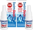 SwimSealTM Twin-Pack Toutes les gouttes d'oreille de Swimmer naturelles pour une utilisation quotidienne plutôt que des gouttes d'alcool ou des bouchons d'oreille. La solution pour vos oreilles pour tous les âges d'exposition à l'eau.