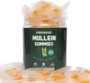 Mullein Gummies - Mullein Leaf Extract voor Lungs - 2000mg Mullein - Lung Cleanse Supplement - Alternatief voor Mullein Drops, Capsules - Mucus Remover & Mucus Relief (1Battle)