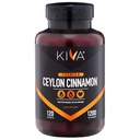 Kiva Premium Ceylon Cinnamon Poeder Capsules (120 Veggie Capsules), Pure Ceylon Cinnamon uit Sri Lanka, Vegan, Non-GMO, Glutenvrij