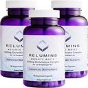 Relumins L-Glutathione Complex 1650mg - Antioxidant Ondersteuning met Alpha Lipoic Acid, NAC, L-Methionine, Vitamine E, Huid Gezondheid Supplement, Made in USA - 90 Vegetarische Capsules x 3 Flessen