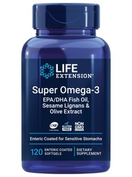 Life Extension Super Omega-3 EPA/DHA Fish Oil, 120 Softgels