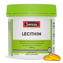 Swisse Soy Lecithine 1200mg Softgels Capsules , maintient la santé et la fonction du foie * , soutient le métabolisme des graisses * , supplément Choline Lecithine 1200 mg 180 Softgels