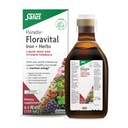 Floradix Formule de fer et de vitamines liquides Floravital - Supplément de fer liquide avec vitamines et herbes C & B pour le soutien énergétique - Vegan, sans gluten, sans levure et sans OGM - 8,5 Fl Oz