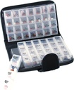 Smart Essentials 14 dagen pil & vitamine Organizer 2 weken AM/PM 4 Doses a Day Travel Case Handig & Draagbaar, Zwart, GM8283
