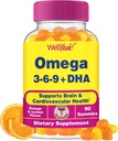 Wel Yeah Omega 3 6 9 Gummies met onkruidzaad Olie en DHA 