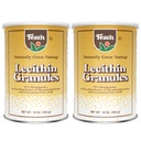 Fearn Natural Foods Granules de lécithine de soja – émulsifiant de gras avec des nutriments essentiels pour la santé, améliore la texture des gâteaux, pains et bricolages, 16 Oz (paquet de 2)