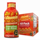 Vitamine Energy Focus+ Extra Strength Energy Shot Tropical Infusion 48 Pack, 260mg Caféine naturelle, B-Vitamines, CoQ10, Acides aminés, Focus, Productivité et Clarté, Zéro Sucre, Sans gluten, 1.93 fl oz