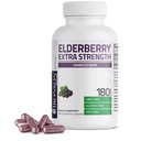 Bronson Vlierbes Extra sterkte, ondersteunt gezond immuunsysteem & antioxidant bescherming, niet GGO, 180 Vegetarische Capsules
