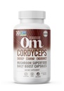 OM MUSHROOM SUPERFOOD Cordyceps Capsules de champignons Superfood Supplément, 90 Compte, 30 jours, Supplément d'énergie biologique pour l'endurance