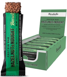 Barebells Protein Bars Hazelnut & Nougat - 12 Count, 1.9oz Bars - Proteine Snacks met 20 g hoog eiwit - Chocolade Proteine Bar met 1 g van Total Sugars - On The Go Proteine Snack & Breakfast Bars