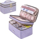 Medicijn Berging Bag Pill Fles Organizer met Portable Small Pouch Reizen Medicijn Fles Organizer voor Noodgeval Home EHBO Box Kit (Paars)
