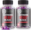 (2 Pack) Extreme Beast Black Gummies - Extreme Beast Black Supplement for Men, A Daily Formula for Peak Performance, Extreme Beast Black Premium Formulatie, ExtremeBeast Reviews (120 Gummies)