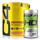 C4 Ripped & SuperHD, The Thermogenic Bundle, C4 Ripped Pre Workout Powder, Cherry Limeade 30 Serves + SuperHD met Capsimax en Green Tea Extract, 60 Servers