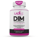 DIM Complex 150 mg Hormonale ondersteuning Menopauze Relief Supplement voor Hot Flashes & Hormonal Acne Relief Bioperine, Broccoli & Calcium Estrogeen Metabolisme Balancing Pillen voor Vrouwen 60 Capsules door LadyMe