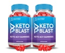 (2 Pack) Gommies de vinaigre de cidre de pomme 1000MG Keto Blast Keto Gommies de vinaigre de cidre de pomme Formule avancée préparée avec du jus de betterave de grenade poudre B12 Vegan Non OGM 120 Gommys