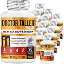 NuBest Doctor Taller Kids - Ondersteuning botsterkte met multivitaminen, multimineralen, calcium - Premium formule voor leeftijden 2 tot 9 - druivensmaak - 12 Pack 