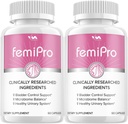 (2 Pack) Femi Pro Probiotica - FemiPro Advanced Formula Bladder Control Support, Microbiome Balance, Healthy Urinary System, 120 Capsules